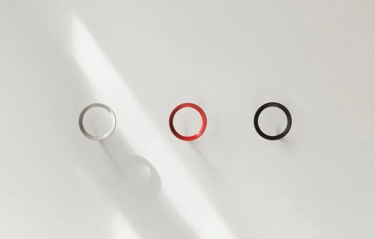 Normann Copenhagen Loop hook, medium, brushed zinc