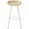 Normann Copenhagen Mat bar stool, 75 cm, cream steel - hemp