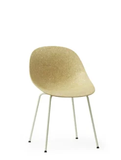 Normann Copenhagen Mat chair, cream steel - hemp