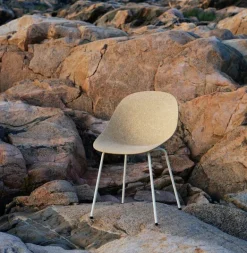 Normann Copenhagen Mat chair, cream steel - hemp