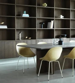 Normann Copenhagen Mat chair, cream steel - hemp