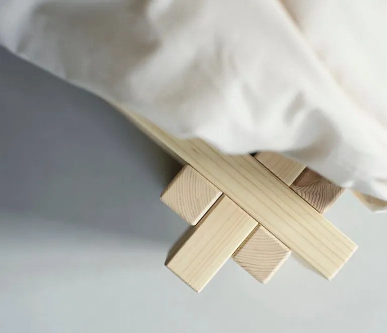 Normann Copenhagen Notch bed, 180 x 200 cm, UV-lacquered pine