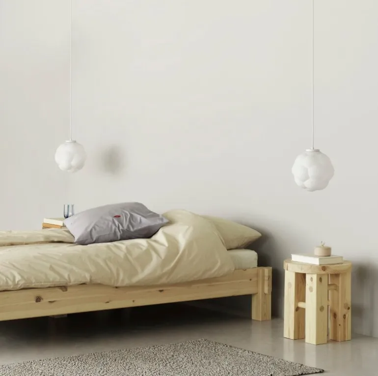 Normann Copenhagen Notch bed, 180 x 200 cm, UV-lacquered pine