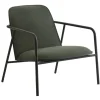 Normann Copenhagen Pad lounge chair low, black steel - black - Synergy LDS 41