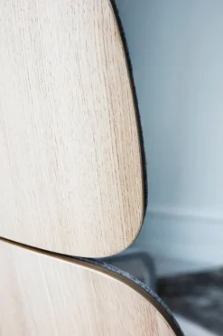 Normann Copenhagen Pad lounge chair high, grey steel - oak - Synergy LDS 16