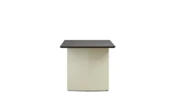 Normann Copenhagen Panel table, 90 x 200 cm, cream - dark brown