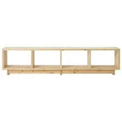 Normann Copenhagen Plank bookcase, low, UV lacquered pine