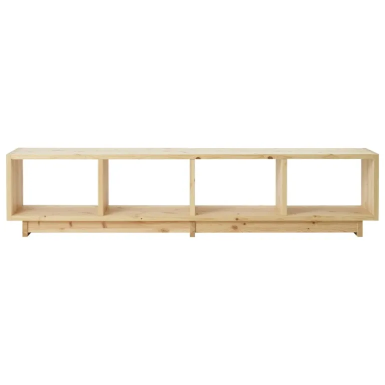 Normann Copenhagen Plank bookcase, low, UV lacquered pine