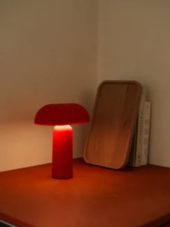 Normann Copenhagen Porta portable table lamp, red