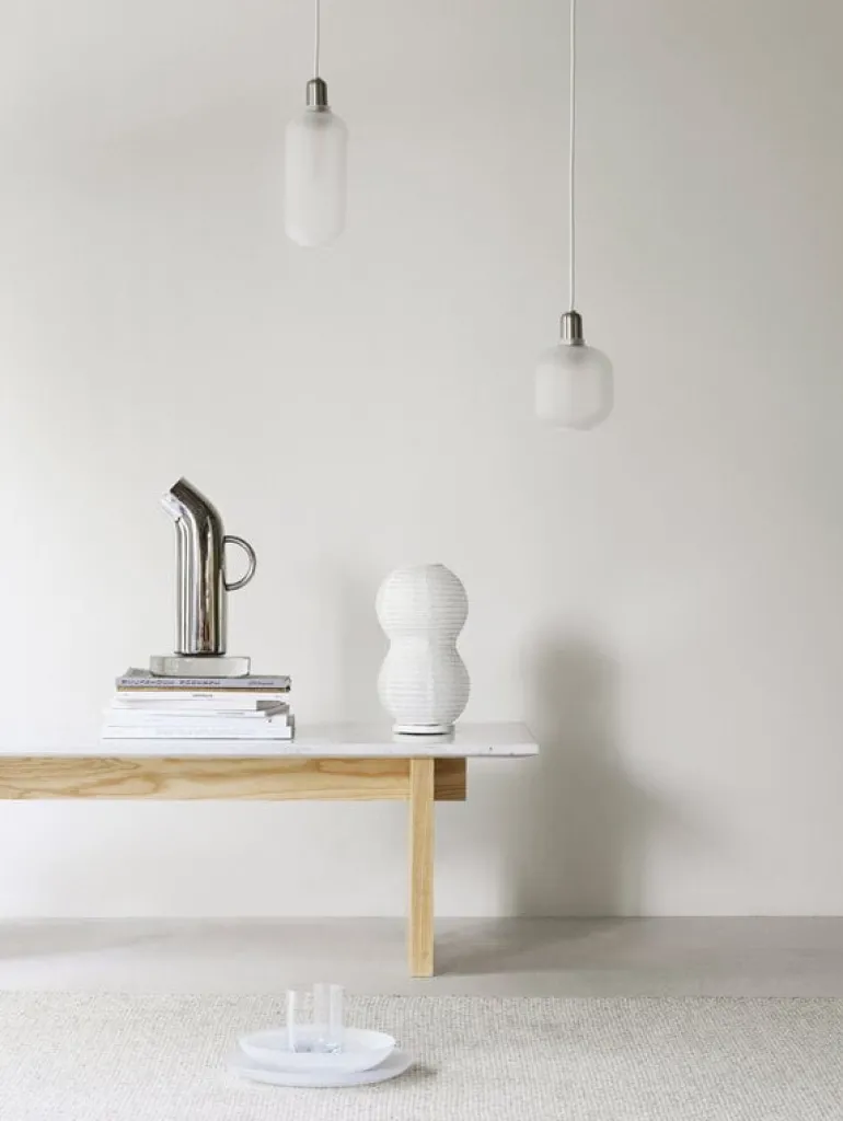 Normann Copenhagen Puff Twist table lamp, white