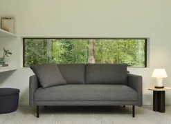 Normann Copenhagen Rar 2-seater sofa, Re-born dark grey