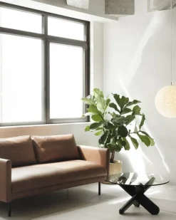 Normann Copenhagen Rar 2-seater sofa, cognac Omaha leather