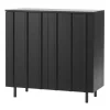 Normann Copenhagen Rib cabinet, 98,5 cm, soft black