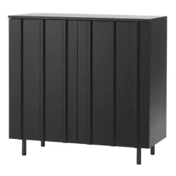 Normann Copenhagen Rib cabinet, 98,5 cm, soft black