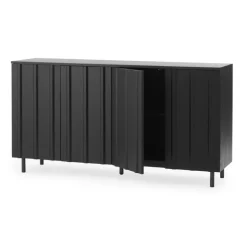 Normann Copenhagen Rib sideboard, 159 cm, soft black