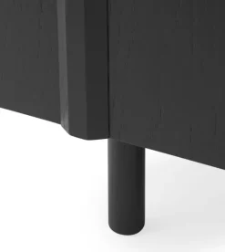 Normann Copenhagen Rib sideboard, 159 cm, soft black