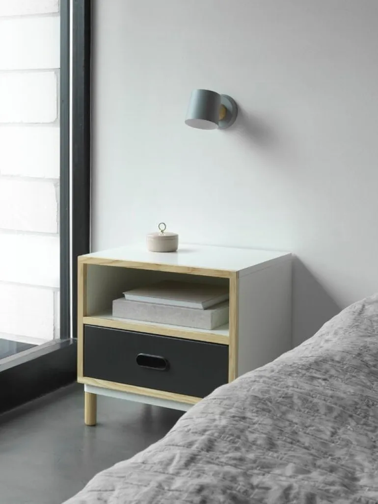 Normann Copenhagen Rise wall lamp, hardwired, petrol green