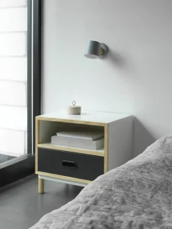 Normann Copenhagen Rise wall lamp, hardwired, black