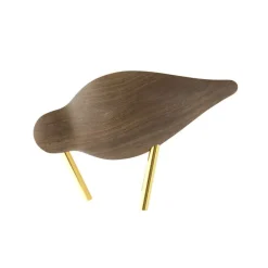 Normann Copenhagen Shorebird, small, walnut - brass