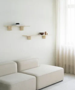 Normann Copenhagen Sten shelf, 120 cm, travertine