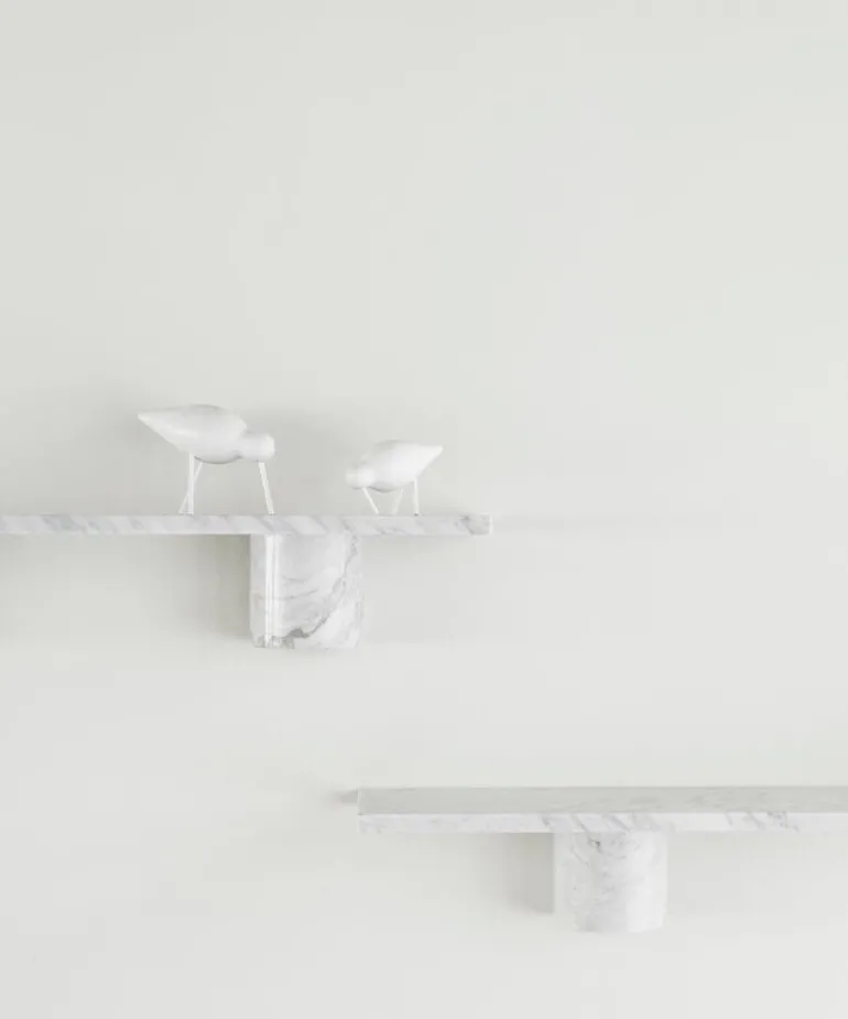 Normann Copenhagen Sten shelf, 120 cm, white marble