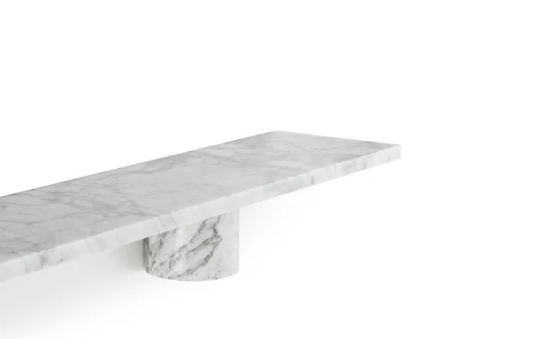 Normann Copenhagen Sten shelf, 120 cm, white marble