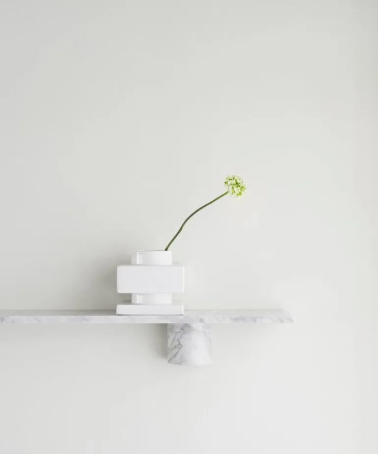 Normann Copenhagen Sten shelf, 120 cm, white marble