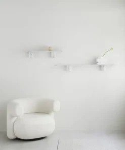 Normann Copenhagen Sten shelf, 120 cm, white marble