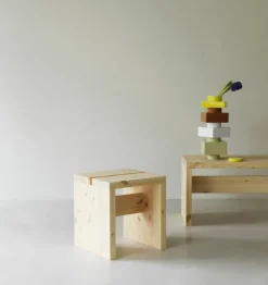 Normann Copenhagen Stretch stool, 40 cm, UV-lacquered pine
