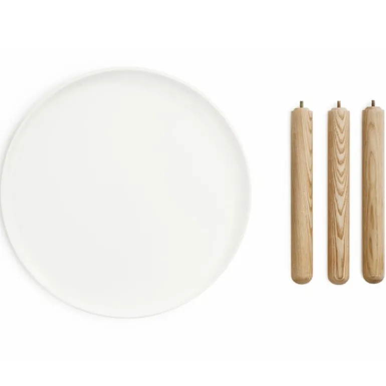 Normann Copenhagen Tablo table small, glossy white