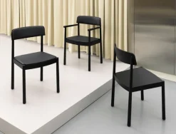 Normann Copenhagen Timb armchair, black - Ultra leather black