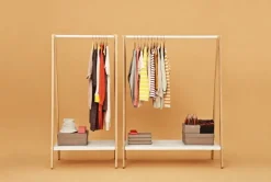 Normann Copenhagen Toj clothes rack, small, white - ash
