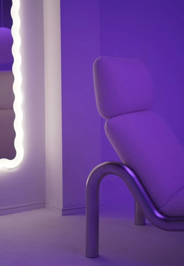 Normann Copenhagen Tube lounge chair, Hallingdal 110