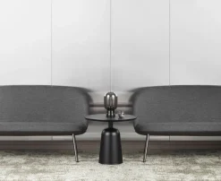 Normann Copenhagen Turn side table 55 cm, black