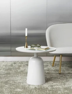 Normann Copenhagen Turn side table 55 cm, warm grey