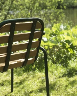 Normann Copenhagen Vig armchair, Robinia wood - dark green