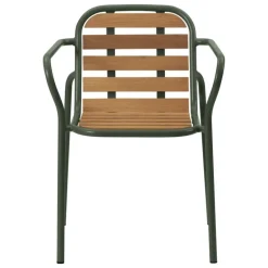 Normann Copenhagen Vig armchair, Robinia wood - dark green