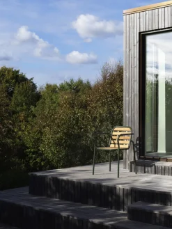 Normann Copenhagen Vig armchair, Robinia wood - dark green