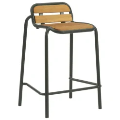 Normann Copenhagen Vig barstool, 65 cm, Robinia wood - dark green