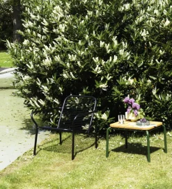 Normann Copenhagen Vig coffee table, 55 x 45 cm, Robinia wood - dark green