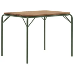 Normann Copenhagen Vig dining table, 90 x 80 cm, Robinia wood - dark green