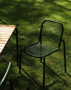 Normann Copenhagen Vig dining table, 90 x 200 cm Robinia wood - dark green