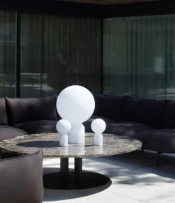 Normann Copenhagen Yo portable table lamp, large, white