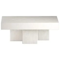 NORR11 Gear Square coffee table, 100 x 100 cm, chalk