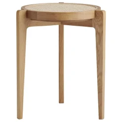 NORR11 Le Roi side table, oak stained ash - rattan