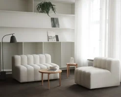 NORR11 Le Roi side table, oak stained ash - rattan