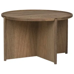 Northern Cling coffee table, small, 70 cm, smoked oak