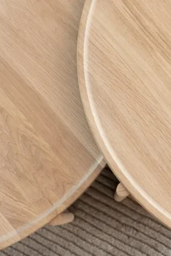 Northern Cling coffee table, small 70 cm, light oiled oak