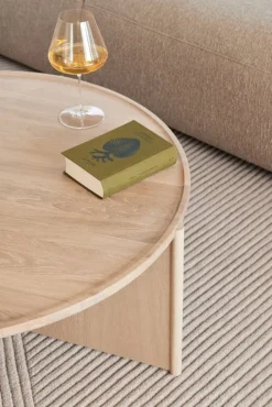 Northern Cling coffee table, large, 90 cm, light oiled oak