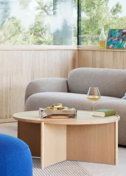 Northern Cling coffee table, large, 90 cm, light oiled oak